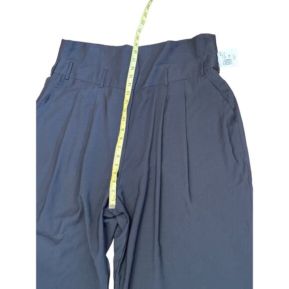 NWT Forever 21 Plus size 1X Black paper bag Pants high wast wide leg - Picture 6 of 6